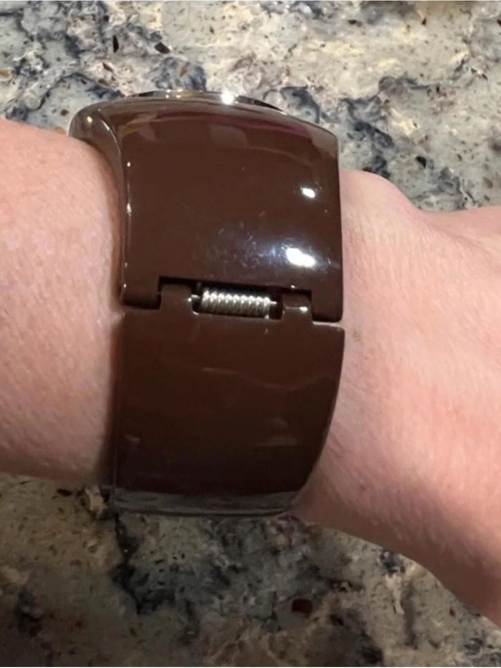 Vintage Geneva Brown Women's Fashion Bangle Watch